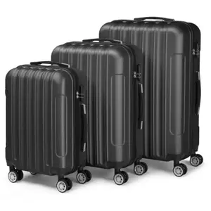 ALIGHTUP Set de 3 Valises avec Serrure à Combinaison, ABS, 4 Roues Piv... pas cher