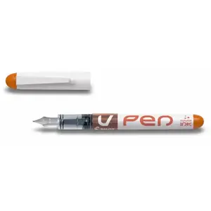 Pilot V-Pen Oranje Uitwisbare Vulpen - 0,50 mm Schrijfbreedte pas cher