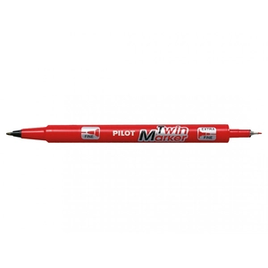 PILOT TWIN FEUTRE BI POINTE ROUGE pas cher
