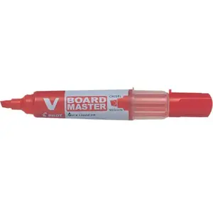 Pilot Pilot Marqueur Pour Tableau Blanc V Board Master, Biseauté, Rouge pas cher