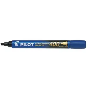 PILOT Marqueur permanent 400, pointe biseautée, bleu pas cher