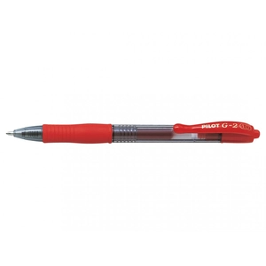 PILOT G2 STYLO GEL RT 06 GRIP ROUGE pas cher