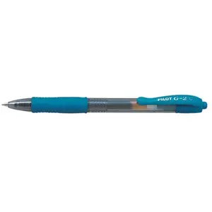 Pilot Ecriture Stylo Bille Encre Gel Rétractable G-2 Moyen Turquoise pas cher