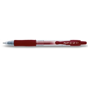 Stylo roller encre gel G-2 rétractable Moyen Bordeaux Pilot pas cher