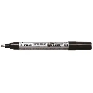 Pilot Super Color - Zilveren Marker Pen   Brede TipVendu pargalaxus