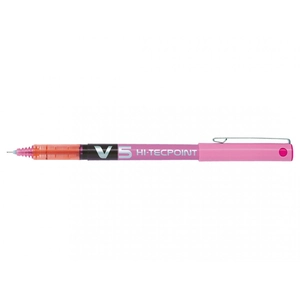 PILOT V5 HITECPOINT ROLLER ROSE pas cher
