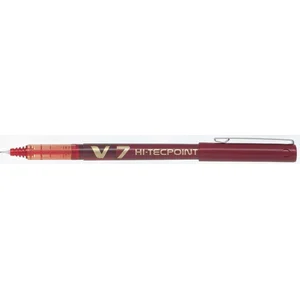 PILOT V7 HITECPOINT ROLLER ROUGE pas cher
