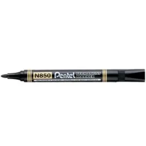 Pentel - Marqueur permanent N860, noir, pointe biseautée pas cher