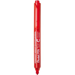 Pentel - Marqueur Retractable Pointe Ogive Rouge pas cher