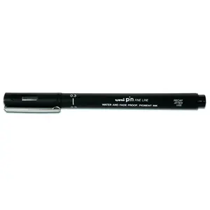 uni-ball Feutre technique 0,3mm PIN 03200 Pte calibrée Noir pas cher