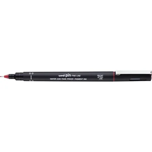 Posca uni-ball Feutre technique Uni Pin - Pointe calibrée 0,3 mm - Rouge Rubis pas cher