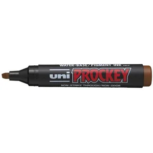 uni-ball Marqueur PROCKEY PM126 Pte biseautée large 5,7mm Marron pas cher