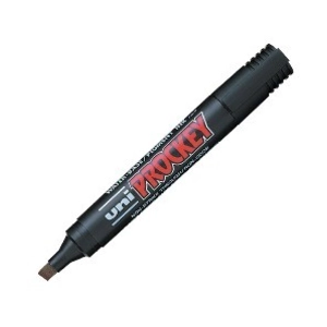 uni-ball Marqueur PROCKEY PM122 Pte conique moyenne 1,8 - 2,2mm Marron pas cher