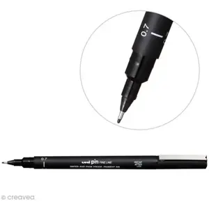uni-ball Feutre technique 0,7mm PIN 07200 Pte calibrée Noir pas cher