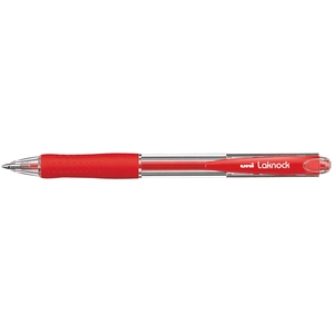 Uni-ball Laknock Stylo bille rétractable écriture large 1,4mm Rouge pas cher