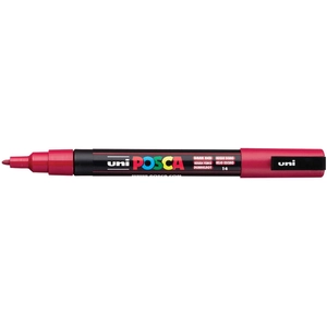 Uni-Ball POSCA MARQUEUR PC3M ROUGE FONCE pas cher