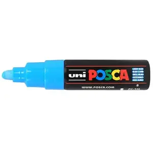 Comparateur de prix : uni-ball Posca 181353 - Marqueur Pointe Large Conique PC - 7M, 4,5-5,5 mm,Bleu Clair
