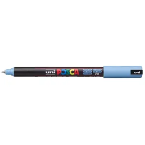 Uni-Ball Posca Posca Posca Marqueur À Pigment Pc-1mr, Bleu Glacier Noir pas cher