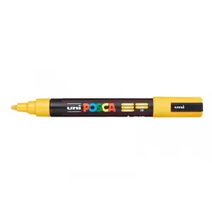 Uni-Ball Verfstift - Oker - Waterbasis - Conische punt medium - 1 stuk pas cher