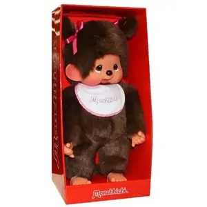 Sekiguchi KIKI - MONCHHICHI - PELUCHE FILLE AVEC DES TRESSES 45CM pas cher