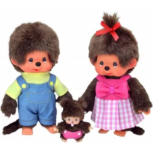 Monchhichi knuffelpop Familieset 3-delig - 20 cm pas cher