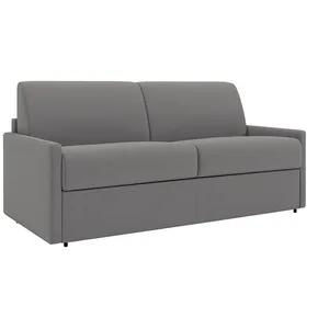 VENTE-UNIQUE Canapé 3 places convertible express en tissu CALIFE - Gris clair - Couchage 140 cm - Matelas 22 cm pas cher