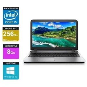 PC PORTABLE HP PROBOOK 450 G3 - I5 6100U 2.30GHZ - 8GO RAM - 256 GO SS... pas cher