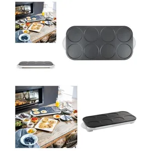 Livoo Crêpière - INOX - Mini crêpes - 1500W - Anti-adhésif - 12 cm