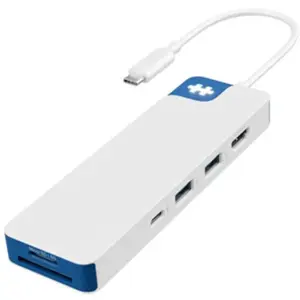 Hub USB-C Hyper Hyperdrive Flex8 Blanc et Bleu pas cher