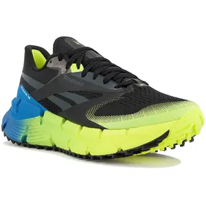 Reebok Chaussures de course Floatzig Adventure 1 pour homme, Black Digital Lime Kinetic Blue, 43 EU