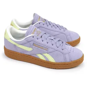 Reebok Club C Grounds Sneakers - Dames - Paars - Maat 37 pas cher