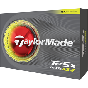 Taylormade TP5X Golfballen Hi-Vis Geel 12 stuks 2026