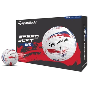 TaylorMade SpeedSoft Ink Golfballen 2026 - Blue Red - 12-StuksVendu parbol