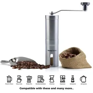 Moulin à Café Manuel | La Collection Elegance Henry Charles | En Acier... pas cher