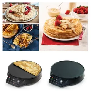 Crêpière Electrique 29cm 1000 W Antiadhésif 5 Fonctions 2 Voyants Fond... pas cher