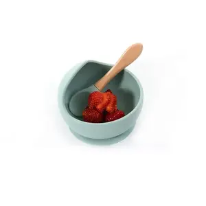 Bo Jungle Bol ventouse et cuillère bleu pas cher