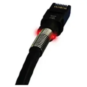 Cordon patchsee cat 6a utp noir - 0,90 m - Câble réseau à repérage lumineux - DEXLAN pas cher