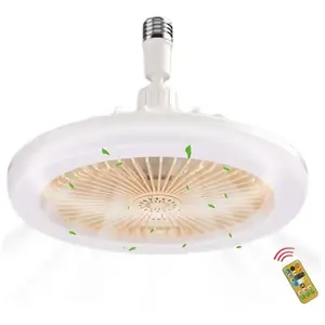 COOCHEER Ventilateur de plafond avec lumière, ventilateur de plafond, ... pas cher