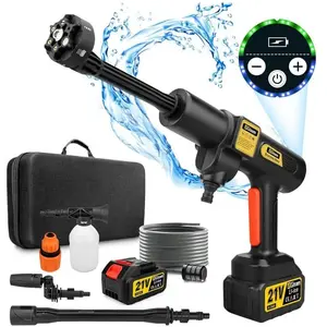 Nettoyeur Haute Pression à Batterie, Max 943 PSI avec 2 x 4000mah Batt... pas cher