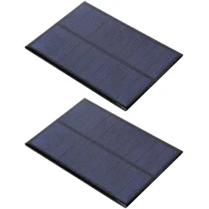 YUDO 2 Pièces Mini Panneau Solaire Époxy Module Alimentation 5V 500mA Polycristallin pas cher