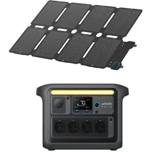 KIT Station électrique Anker SOLIX C1000X avec Panneau Solaire PS100X