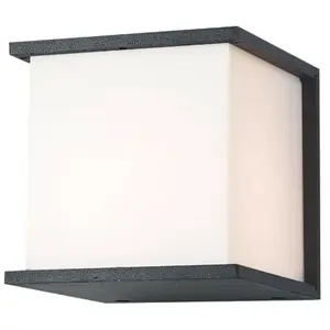 Applique Murale Extérieure Pour Ampoule LED E27 IP54 Graphite ZAMBELIS