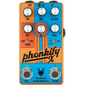 Tsakalis AudioWorks Phonkify X Envelope Filter & Octave effectpedaal pas cher