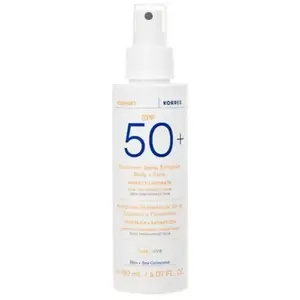 KORRES Yoghurt Zonnespray-emulsie voor gezicht en lichaam SPF50+ Zonnemelk pas cher