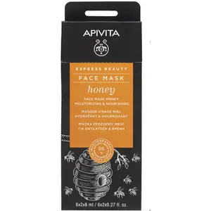 Apivita Express Beauty Masque Visage Hydratant et Nourrissant au Miel 2 x 8 ml pas cher