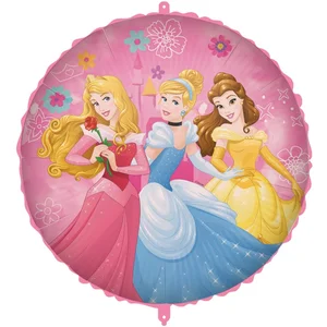 3 Disney Princessen op één Folieballon   18  (45 cm)   BULK   zonder verpakking pas cher