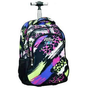 Sac à dos à roulettes No Fear Street Art 48 CM - Cartable pas cher