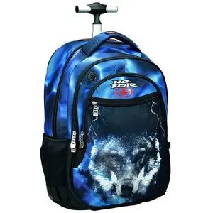 Sac à dos à roulettes No Fear Loup Flash 48 CM - Cartable pas cher