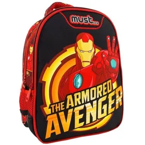 Sac à dos - AVENGERS - Iron Man - 31 CM - Rouge - Maternelle - Mixte pas cher