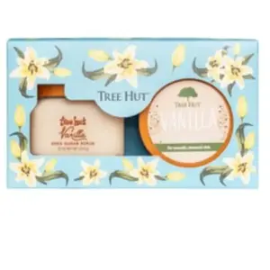 TREE HUT Vanilla Sugar Scrub & Whipped Body Butter Persoonlijke verzorgingsset pas cher